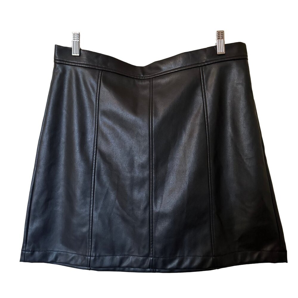 Banana Republic Rocca Vegan Leather Mini Skirt